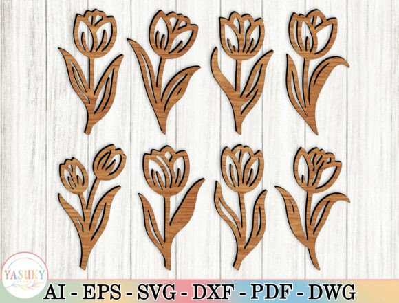 Download 8 Flower Wood Art Laser Cut Files Svg - Cut file Collection