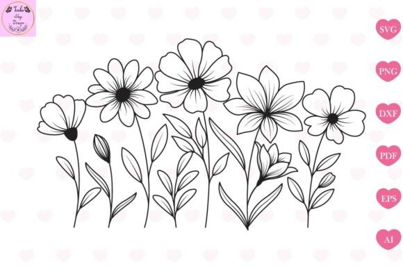 Download Flower Svg, Wildflower Svg, Flowers Svg - Wildflower Collection