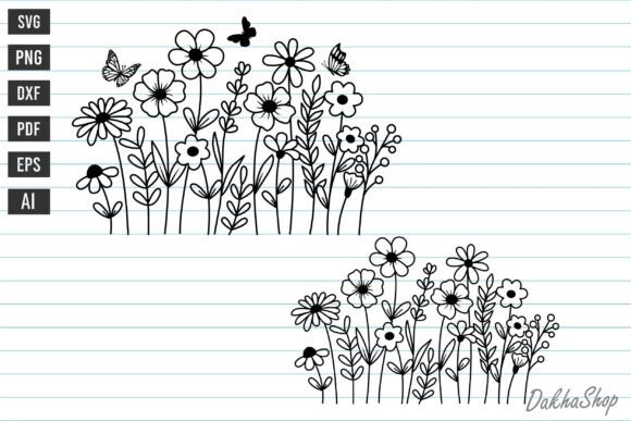 Download Flower Svg, Wildflower Svg, Flowers Svg - Wildflower Collection