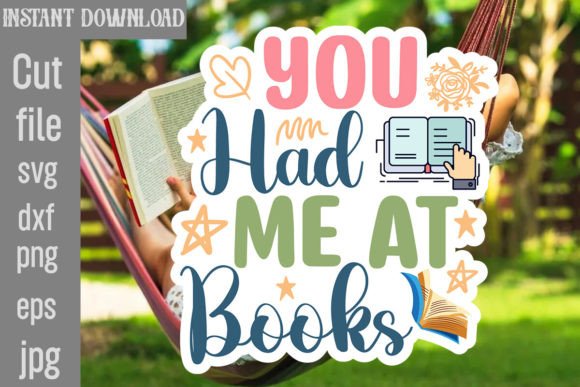 Download You Had Me at Books SVG Cut File - Cut file Collection