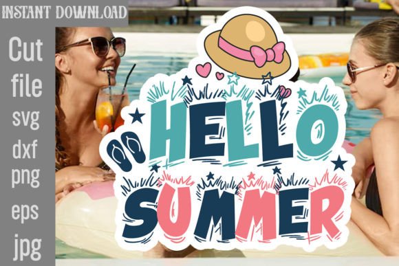 Download Hello Summer SVG Cut File - Cut file Collection