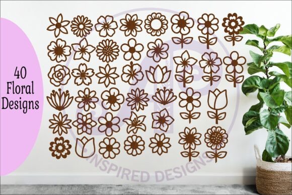 Download 40 Flower SVG Bundle, Floral Cut Files - Cut file Collection