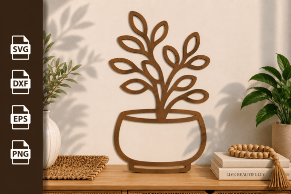 Download Plant Pot Tree Laser Cut Files Svg - Cut file Collection