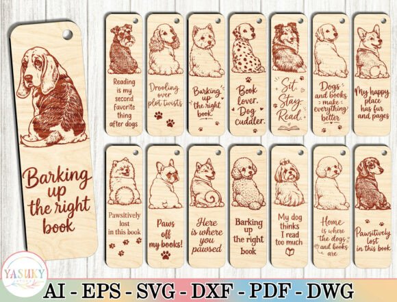 Download Dog Bookmark Laser Cut File SVG Bundle - Premium Resources