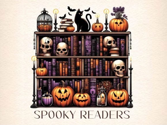 Download Spooky Readers Library PNG - Library png Collection