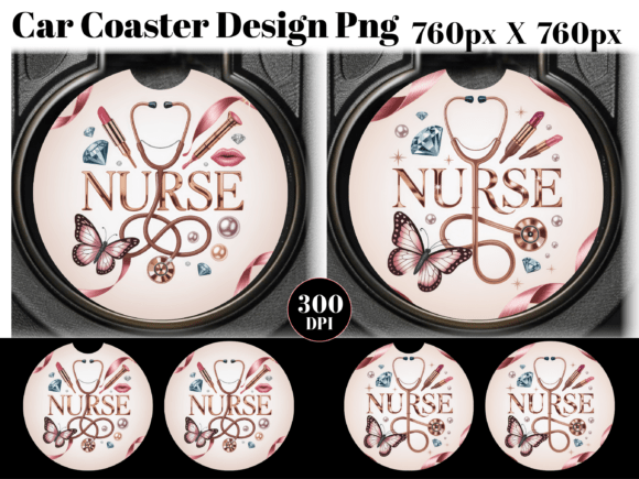Download Nurse Car Coaster PNG Sublimation - Premium Resources