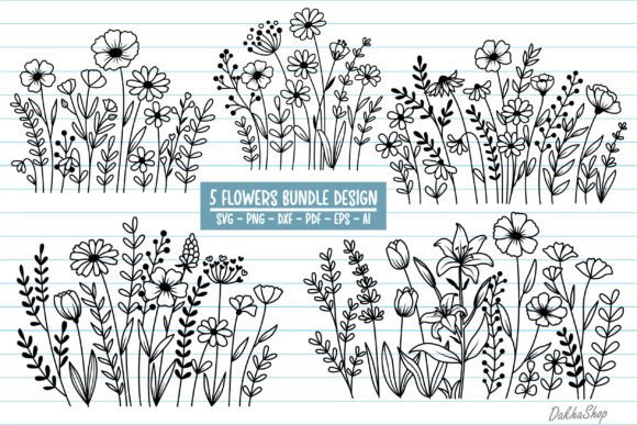 Download Flower Svg, Wildflower Svg, Flowers Svg. - Wildflower Collection
