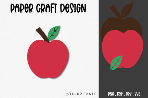 Download Apple Paper Crafting SVG Cut File | Appl - Cut file Collection