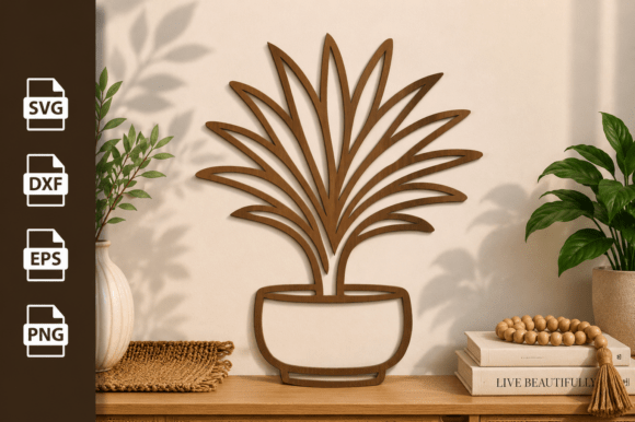 Download Potted Plant Tree Laser Cut Files Svg - Cut file Collection