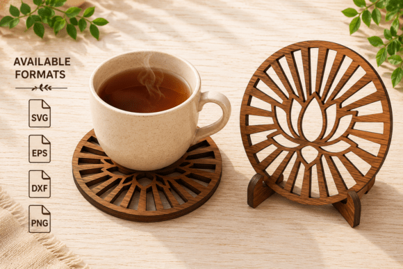Download Geometric Coaster SVG Laser Cut File - Cut file Collection