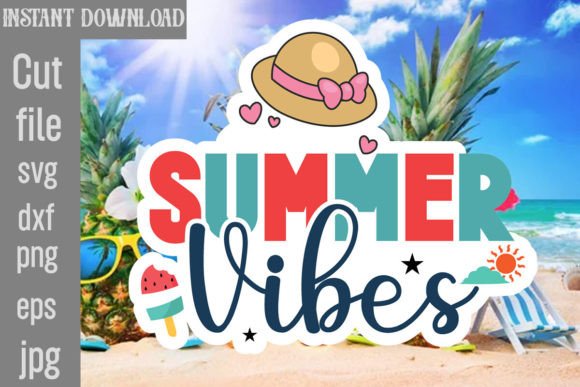 Download Summer Vibes SVG Cut File - Cut file Collection