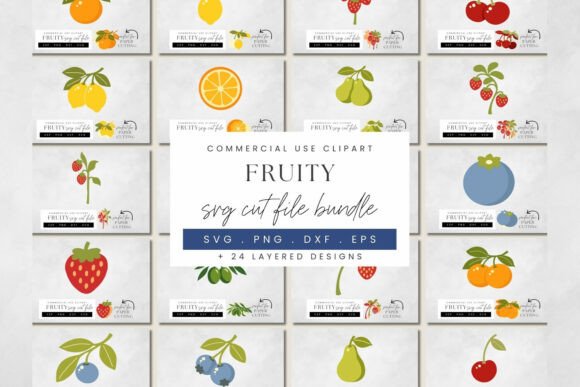 Download Fruit Papercraft SVG Cut Files, Layered - Cut file Collection