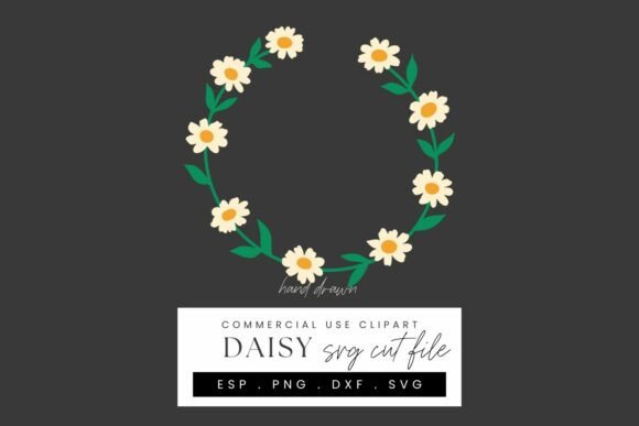 Download Daisy Wreath Papercraft SVG Cut File - Cut file Collection
