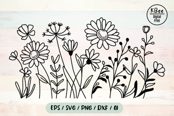 Download Flower Svg, Wildflower Svg, Floral Svg - Wildflower Collection