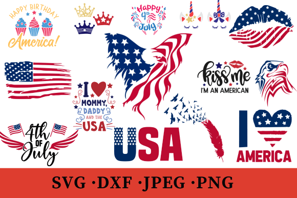 Download 4th of July Bundle | Laser Cut Files - Cut file Collection