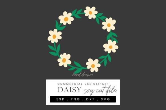 Download Daisy Wreath Papercraft SVG Cut File - Cut file Collection