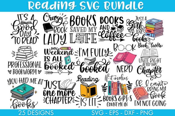 Download Book SVG Bundle Sublimation Cut File - Cut file Collection