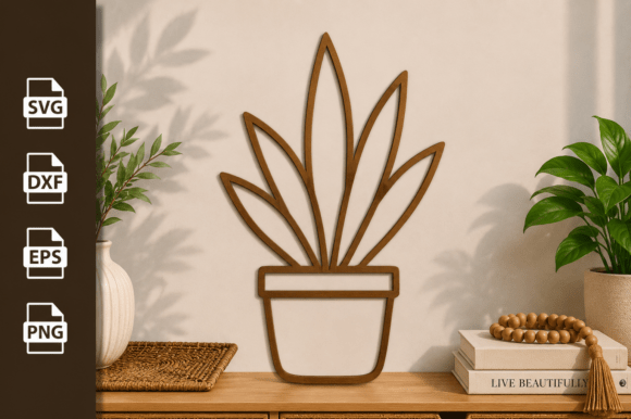 Download Potted Plant Tree Laser Cut Files Svg - Cut file Collection