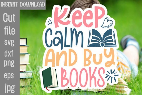 Download Keep Calm and Buy Books SVG Cut File - Cut file Collection