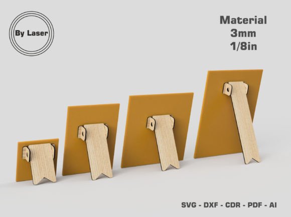 Download Easel Stand Backs Laser Cut Files SVG - Cut file Collection