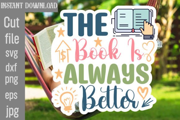 Download The Book is Always Better SVG Cut File - Cut file Collection